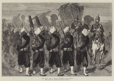 The Afghan War, a Punjaub Regiment on the March by Sir John Charles Robinson